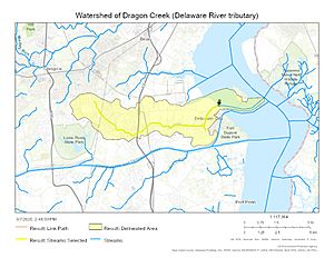 Watershed of Dragon Creek (Delaware River tributary)