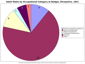 Badger Salop Occupations 1831