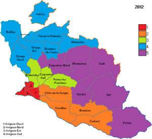 Circonscriptions du Vaucluse en 2012