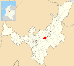 Location of the municipality and town of Firavitoba in the Boyacá Department of Colombia