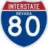 Interstate 80 marker