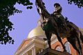 Joseph Hooker outside MA Statehouse