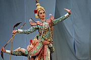 Korea-Andong-Hahoe Folk Village-Thai dancer-01