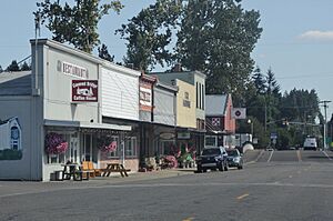 Storefronts on Main Street in Scio