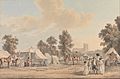 Paul Sandby - An Encampment in St. James Park - Google Art Project