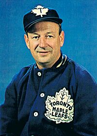 Punch Imlach Maple Leafs Chex card