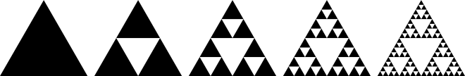 Sierpinski triangle evolution