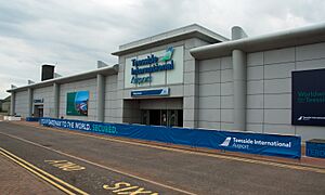 Teesside International Airport 2019 branding