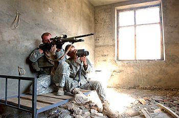 Army sniper team Afghanistan