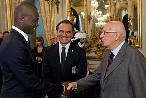 Balotelli Prandelli Napolitano