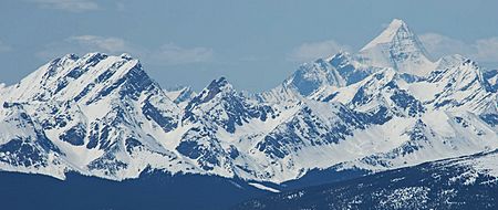 Caledonia Mountain and Mount Robson