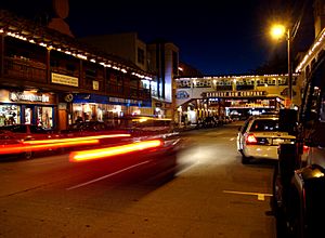 Cannery Row at night