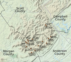 Crab Orchard Mountain Peaks