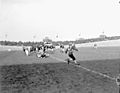 Football game between the 4th Canadian Armoured Division Atoms and the 1st Canadian Army Red and Blue Bombers