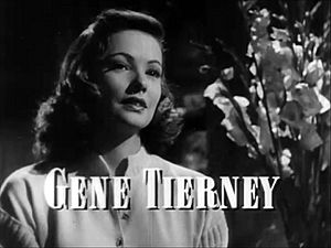 Gene Tierney in Laura trailer