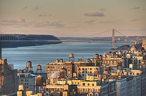 George Washington Bridge, on a late winter afternoon