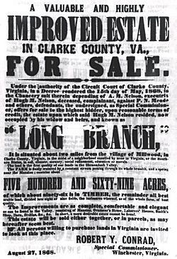 Handbill Long Branch Auction