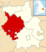 Huntingdonshire shown within Cambridgeshire