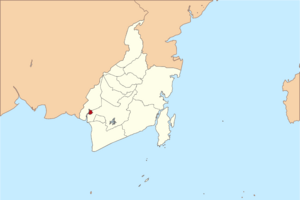 Location of Banjarmasin within South Kalimantan