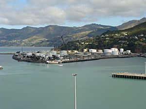 Lyttelton Port oil terminal