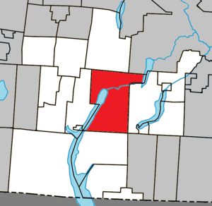 Location within Memphrémagog RCM