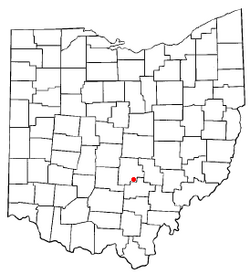 Location of Sugar Grove, Ohio