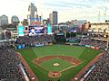 A photograph of a baseball diamond