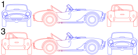 Projection shelby cobra