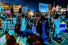 Protest against the Special Anti-Robbery Squad (SARS) in Lagos, Nigeria