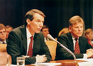 Rob Portman testifying before the Senate Budget Committee