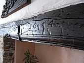 SimonsbathHouseFireplaceLintelDated1654