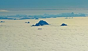 The Snow Towers above clouds