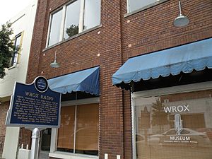 Original WROX (AM) building in Clarksdale.