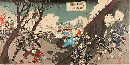 Watanabe Nobukazu - Illustration of the Attack on the Hōōjyo (Hōōjyo kogeki no zu) - Google Art Project
