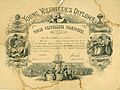 Young Temperance Volunteer's diploma