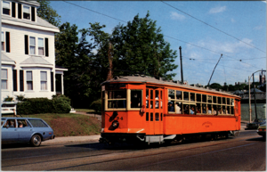 BERy 5734 on Galen Street, June 1981 - postcard