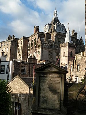 Central Library from Greyfriars Kirkyard