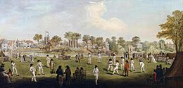 Cricket at Moulsey Hurst 1790