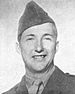 black and white headshot of Jack Williams in his military uniform