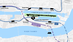 London City Airport DLR and Crossrail