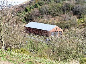 Saltburn miniature railway shed