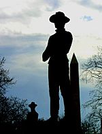 Solider at Sherman Memorial