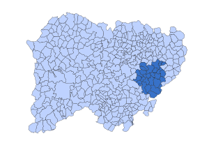 Location in Salamanca