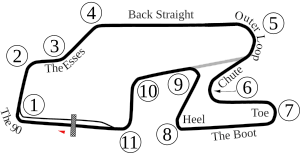 Watkins Glen International Track Map-1970-1980