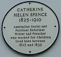 Catherine Helen Spence plate, Melrose