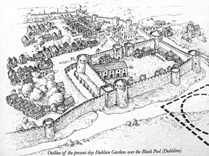 Dublin Castle and Black Pool