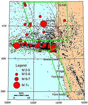 Ferndale Eureka RegionHistoricSeismicity