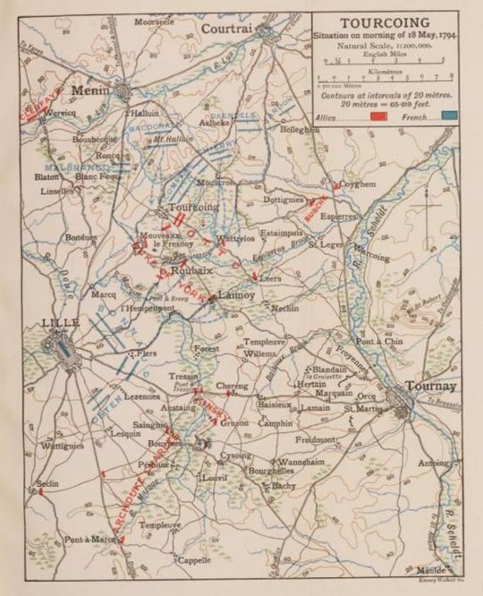 Fortescue map - Tourcoing