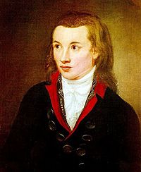 1799 portrait of Novalis