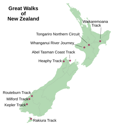 Great walks of nz